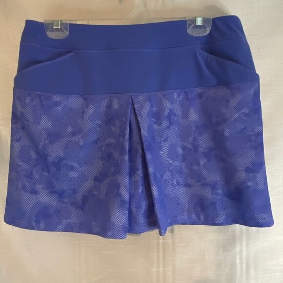 Adidas Printed Golf Skort Ladies Sm  Periwinkle - Picture 10 of 10